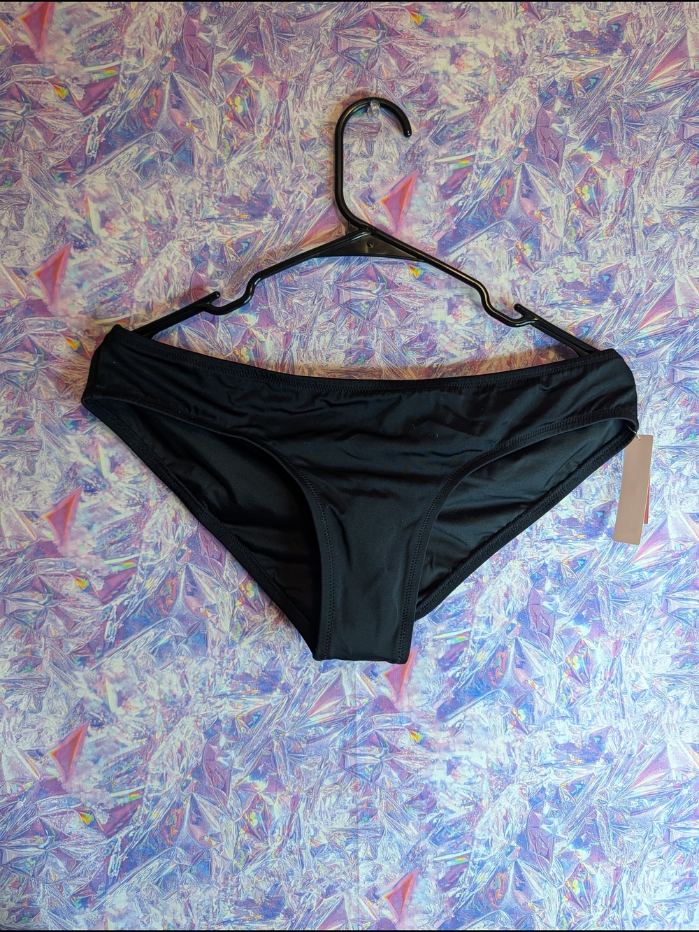 Victoria's Secret Black Cheeky Runched Bikini Bottom, NWT